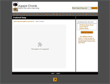 Tablet Screenshot of agapechords.com